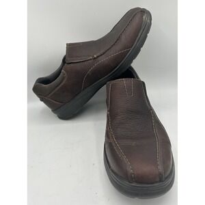 Clark's Collection Soft Cushion‎ Brown Leather Slip On Loafers Size 11